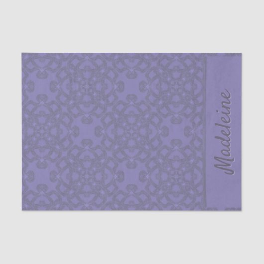 Aangepast lavenderpatroon tissuepapier (Voorkant)