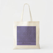 Aangepast lavenderpatroon tote bag (Voorkant)