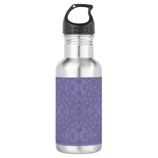 Aangepast lavenderpatroon waterfles  (Voorkant)
