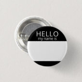 Aangepast leeg HALLO mijn naam is badge Ronde Button 3,2 Cm (Voorkant /achterkant)