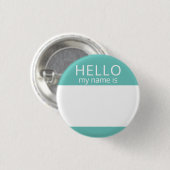 Aangepast leeg HALLO mijn naam is badge Ronde Button 3,2 Cm (Voorkant /achterkant)