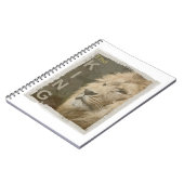 Aangepast leeuwenkop Het Afbeelding van de King Po Notitieboek (Linkerzijde)