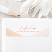 Aangepast legant handgeschreven tekstretouradres etiket (Insitu)