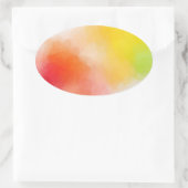 Aangepast lege, moderne kleurrijke Abstracte Art-S Ovale Sticker (Tas)