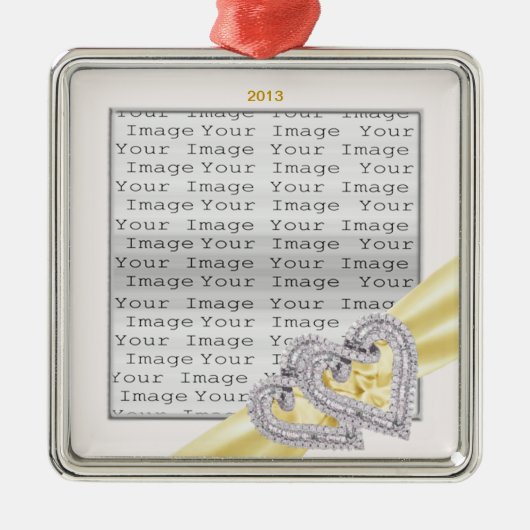 Aangepast lemon Ribbon Ornament (Voorkant)