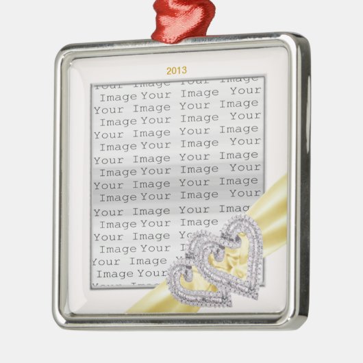 Aangepast lemon Ribbon Ornament (Links)