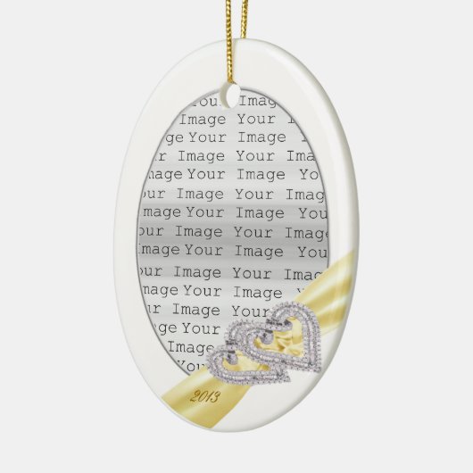 Aangepast lemon Ribbon Ornament (Links)