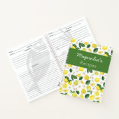 Aangepast lemonpatroonpatroon ontvangen notitieboek (Binnen)