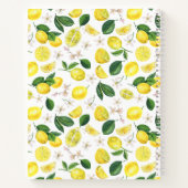 Aangepast lemonpatroonpatroon ontvangen notitieboek (Achterkant)