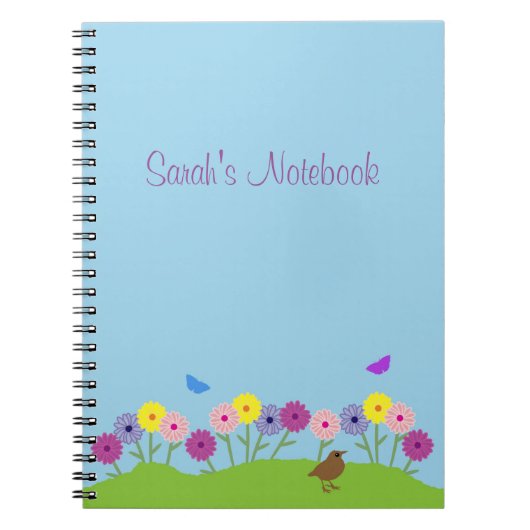 Aangepast lentepakje voor zomerbloem notitieboek (Voorkant)