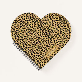 Aangepast Leopard-afdrukpatroon Notitieboek