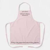 Aangepast leraar extraordinaire roze Schort (Voorkant)