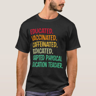 Aangepast leraar lichamelijke opvoeding. Opgeleide T-shirt