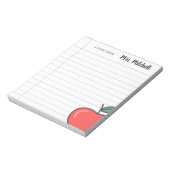 Aangepast lesblok notitieblok (Linkerzijde)