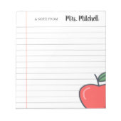 Aangepast lesblok notitieblok (Voorkant)