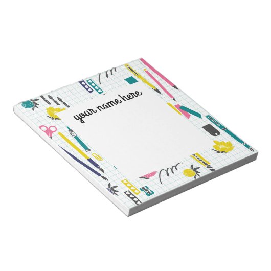 Aangepast lesblok notitieblok (Schuin)