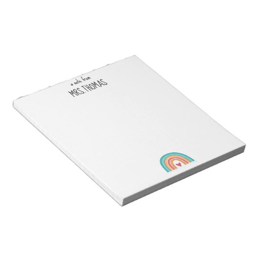 Aangepast lesblok notitieblok (Schuin)