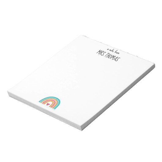 Aangepast lesblok notitieblok (Linkerzijde)