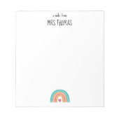 Aangepast lesblok notitieblok (Voorkant)