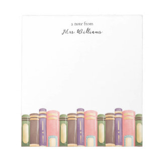 Aangepast lesblok notitieblok