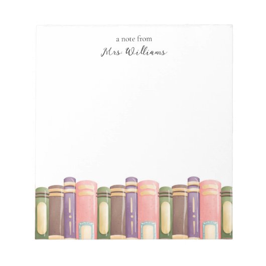 Aangepast lesblok notitieblok (Voorkant)