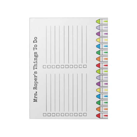 Aangepast lesblok notitieblok (Linkerzijde)