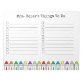 Aangepast lesblok notitieblok (Voorkant)