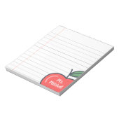 Aangepast lesblok notitieblok (Linkerzijde)