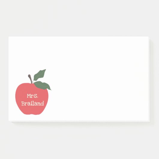 Aangepast lescadeautje voor docenten aanpassen post-it® notes (Voorkant)