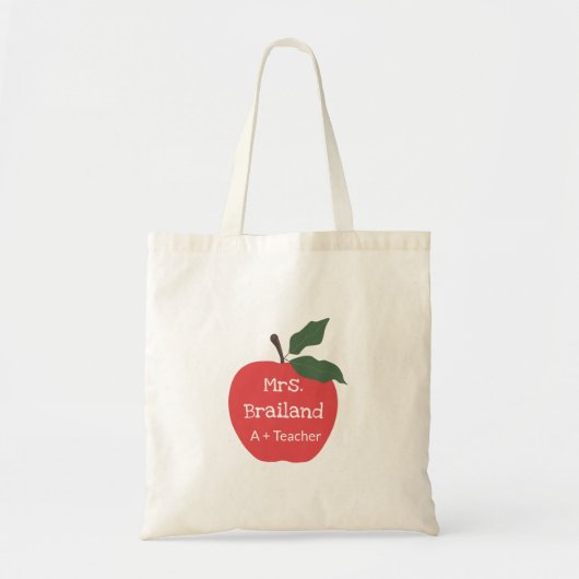 Aangepast lescadeautje voor docenten aanpassen tote bag (Voorkant)