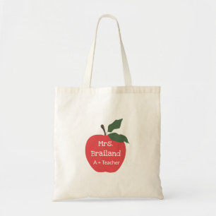Aangepast lescadeautje voor docenten personalisere tote bag