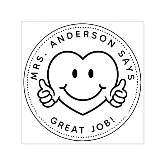 Aangepast lesgeven Gift Stamp Terug naar school Zelfinktende Stempel (Design)