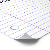 Aangepast leslokaal voor schoolregels poster (Hoek)