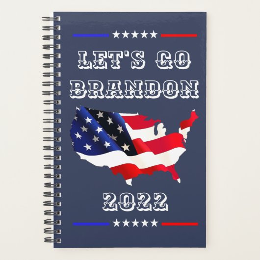 Aangepast LET GAAT BRANDON Funny FJB maandelijks Planner (Voorkant)