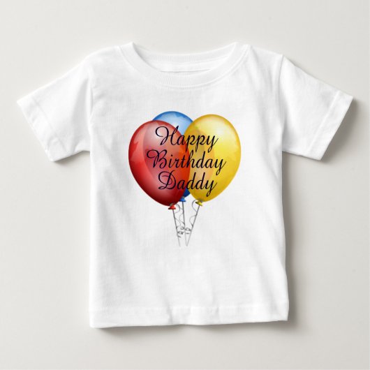 Aangepast leuk Happy Birthday baby Shirt (Voorkant)