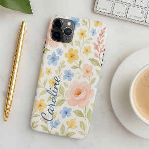 Aangepast leuk klassiek sjofel Frans bloemmotief iPhone 16 Pro Max Hoesje