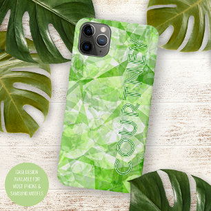 Aangepast leuk modern retro polygoon mozaïek kunst iPhone 16 pro max hoesje
