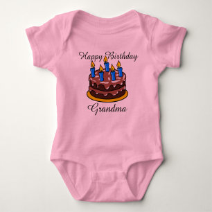 Aangepast leuk Shirt voor Happy Birthday Grandma b