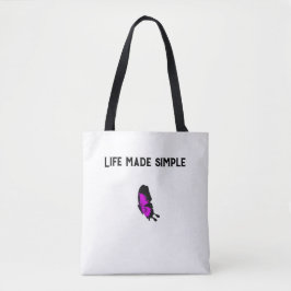 Aangepast leven gemaakt eenvoudige label Canvas ta Tote Bag