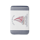 Aangepast leven is beter bij het meer Nautical Badmat (Voorkant Verticaal)