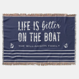 Aangepast leven is beter op de boot deken