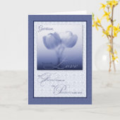 Aangepast leven voor Birthday Blue Tuliers Kaart (Gele Bloem)