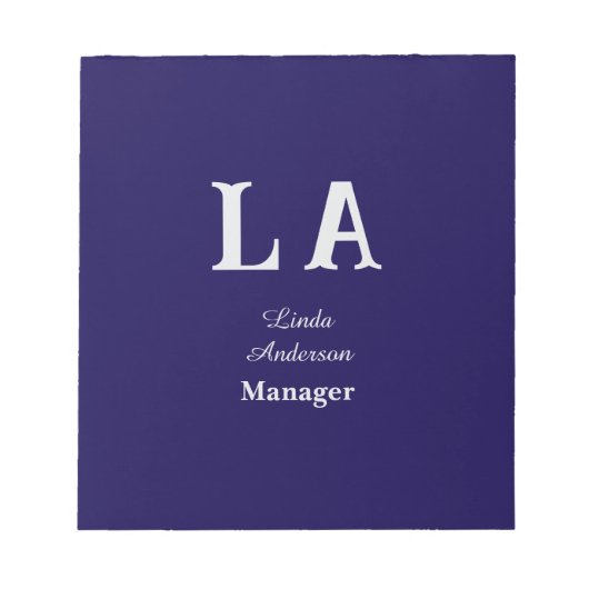 Aangepast levendig professioneel notitieblok (Voorkant)