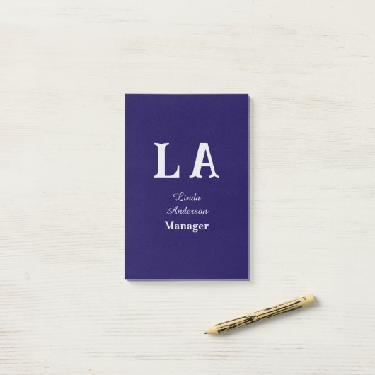 Aangepast levendig professioneel post-it® notes (Op bureau)