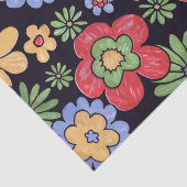 Aangepast levendige kleuren, patroon afdrukken tissuepapier (Detail)