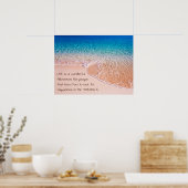 Aangepast levensaanbod | Vreedzaam strand Poster (Keuken)