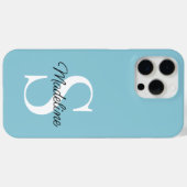 Aangepast licht Blauwgroen seafoam Ocean Blue Case-Mate iPhone Case (Achterkant (horizontaal))