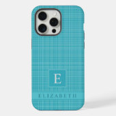 Aangepast licht donker Blauwgroen blauw groen geru iPhone Hoesje (Achterkant)