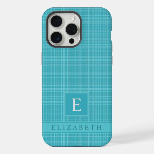 Aangepast licht donker Blauwgroen blauw groen geru iPhone Hoesje (Achterkant)