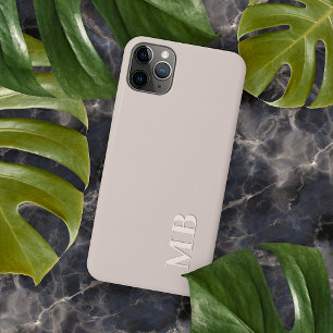 Aangepast Licht Ecru Beige Neutraal Crème Kleur iPhone 16 Pro Max Hoesje